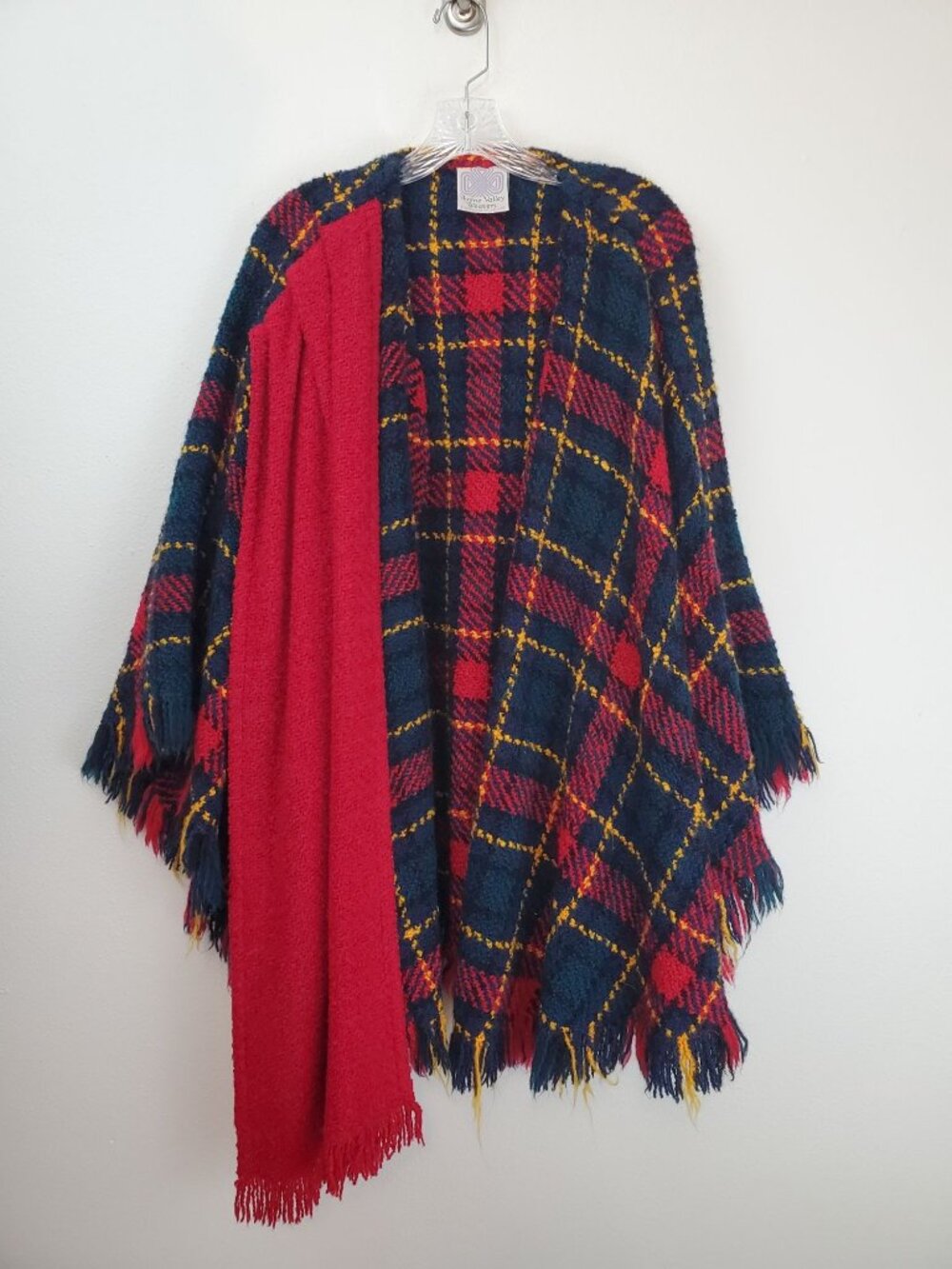 Boyne Valley Weavers wool tartan plaid cape and scarf set